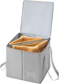 Qozary Clothes Hanger Organizer Bag-Rigid Hanger Storage Containers by Qozary