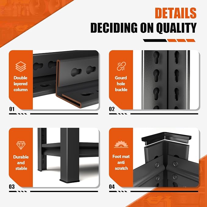 Over The Washer and Dryer Storage Shelf, Height-Adjustable 5-Tier Metal - Image 3