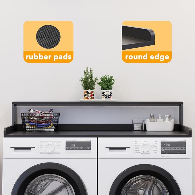SpaceAid 2-Tier Washer Dryer Countertop, Laundry Topper - Image 7