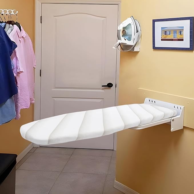 Wall Mounted Ironing Board 37.4" X 7.5" Foldable Iron Board Wall Mount Mini - Image 3