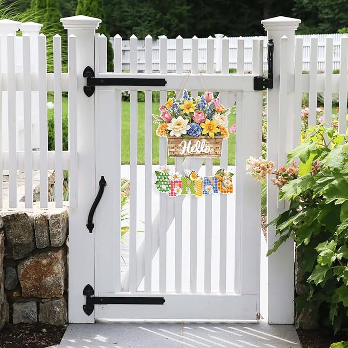 Ausril Hello Spring Decoration, Spring Welcome Sign - Image 7
