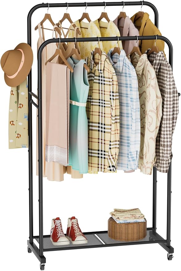 Clothes Garment Coat Rack Drying Clothing Racks Metal Freestanding by Golpart