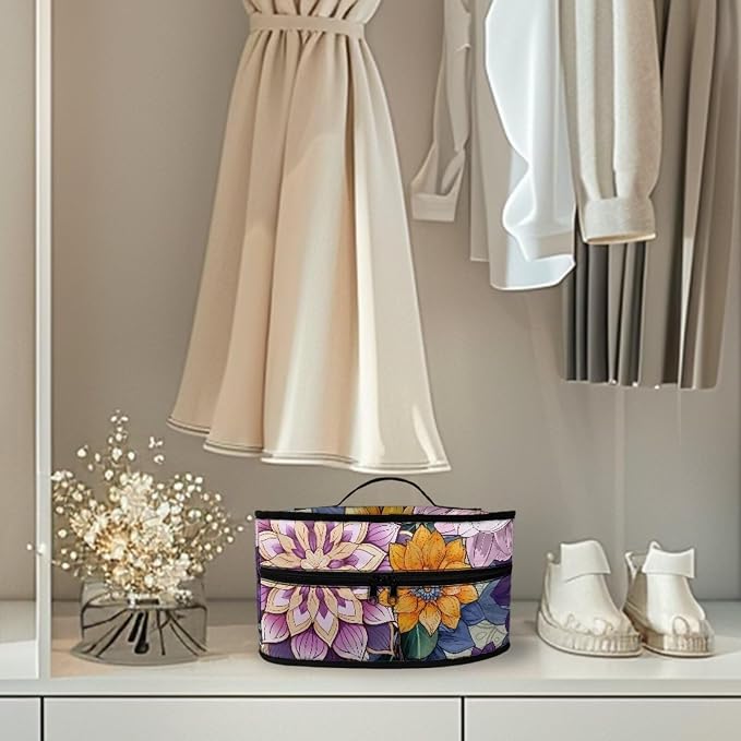 Floral Iron Portable Storage Bag Fits - Image 4