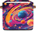 Space Planets Storage Basket 13x13x13 Inch Large Fabric Storage Box by Lakiniss