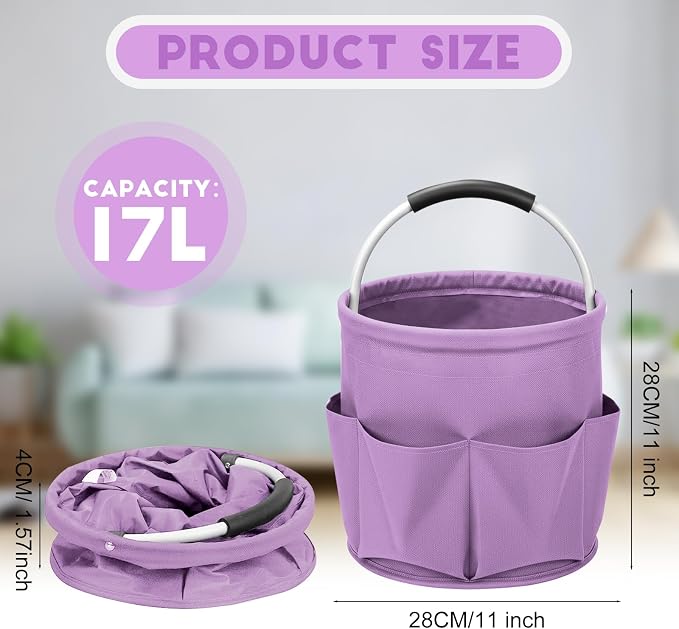 Cleaning Caddy for Cleaning Supplies, 17L Cleaning Supply Caddy - Image 3