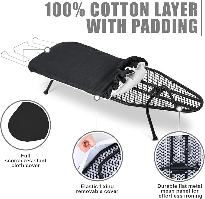 Tioncy Metal Foldable Tabletop Ironing Board - Image 4