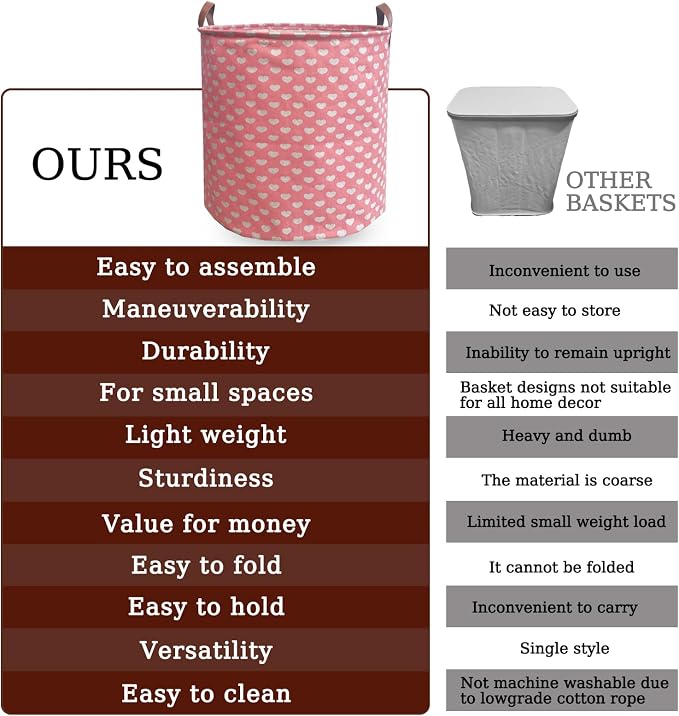 Waterproof Laundry Hamper Collapsible Laundry Basket Leather Handle Laundry Bag - Image 4