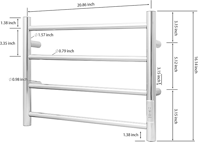 KEG Towel Warmer Wall Mounted - Image 3