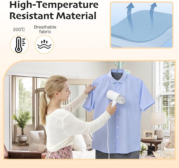Foldable Ironing Mat for Flat Surfaces, Hanging Steamer Board for Clothes - Image 8