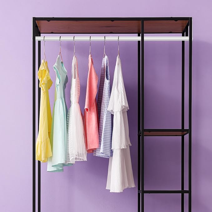2 Pack Wire Shelving Garment Hanger Bar Wire Shelving Accessories Industrial - Image 5