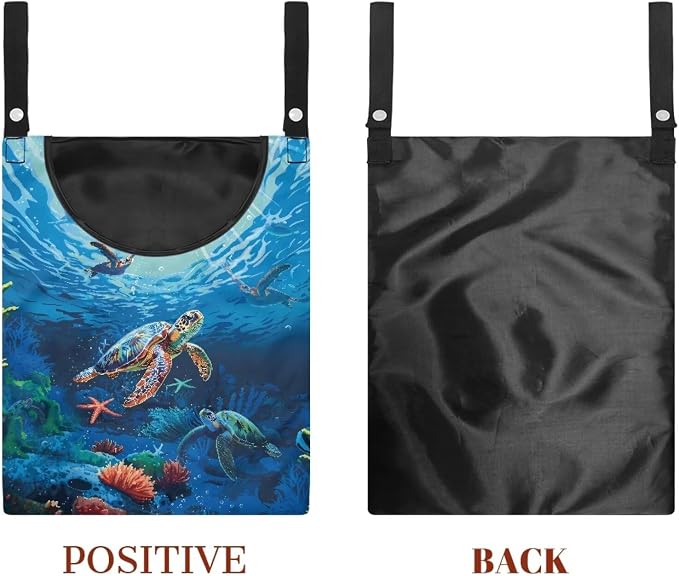 Sea Turtle Clothes Pin Hanging Bag Multi Purpose Clothespin Storage Organizer - Image 7