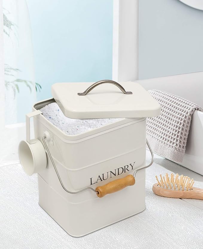 Laundry Powder Bin, Washing Powder Storage Tin - Image 6
