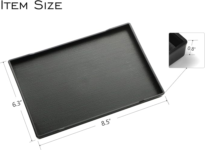 Small Black Mini Serving Tray for Serving Accessory, Perfume or Display Use. - Image 7