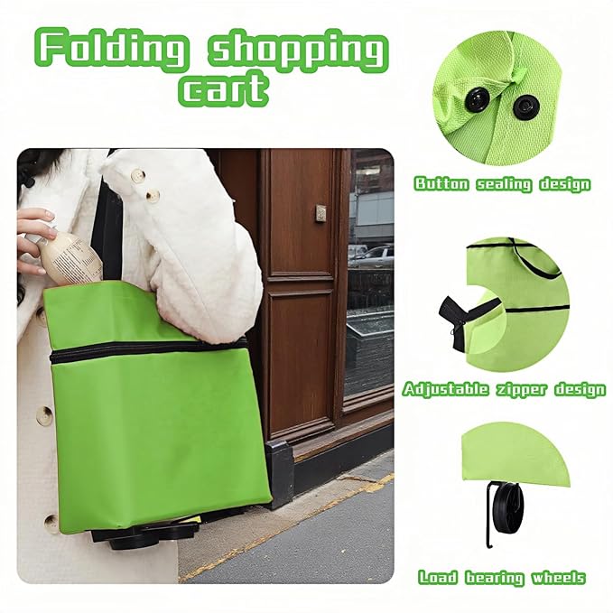 2-in-1 Foldable Shopping Cart - Image 3
