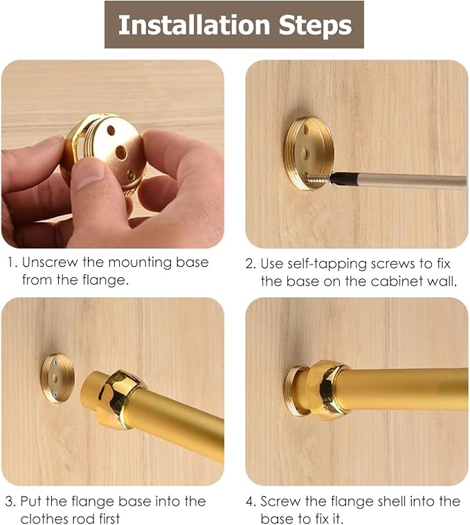 Closet Rod Champagne Bronze Valet Rod - Image 7