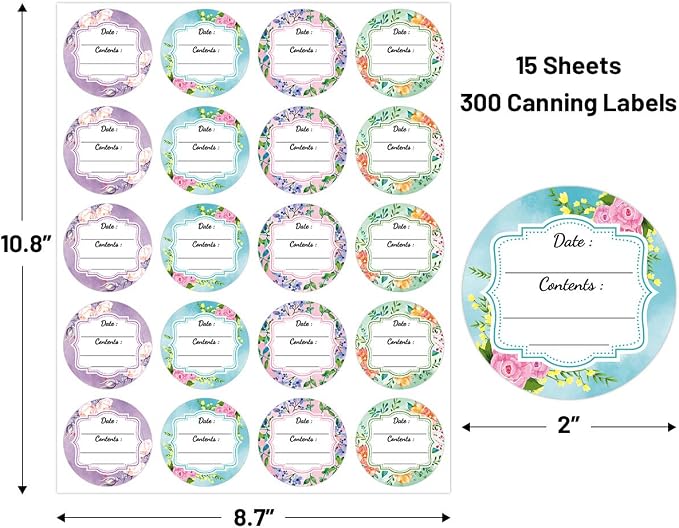 Fancy Land 300 Waterproof Canning Labels - Image 2