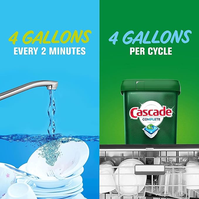 Cascade Complete Dishwasher Pods, Dishwasher Detergent, Lemon Scent ActionPacs - Image 6