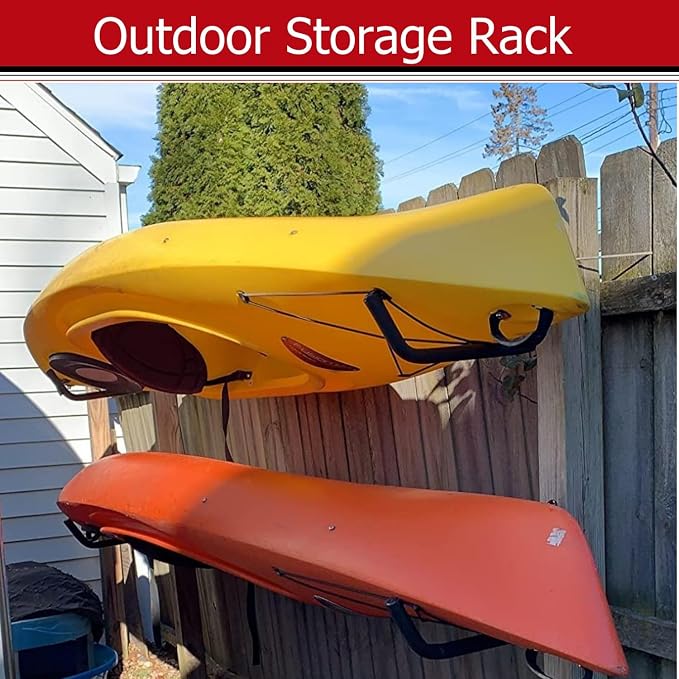 Kayak Storage Hooks, Wall Mount Garage Canoe Storage Hangers - Image 6