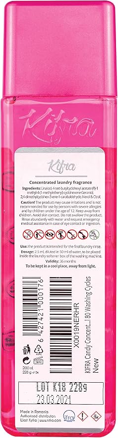 KIFRA CANDY Concentrated Laundry Fragrance 6.76 Fl Oz 200ml 80 Washing Cycles - Image 2