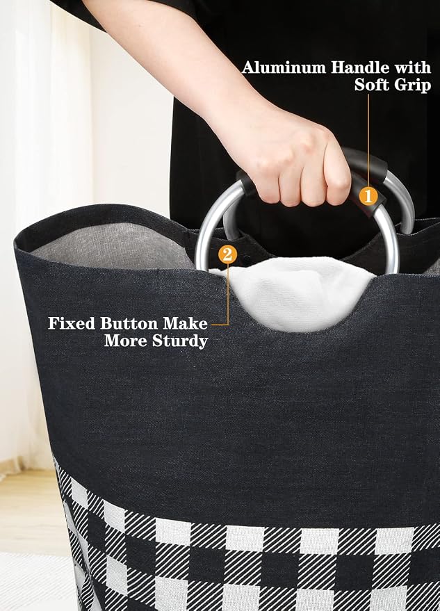 BlissTotes Laundry Basket, Laundry Hamper, Hampers - Image 4