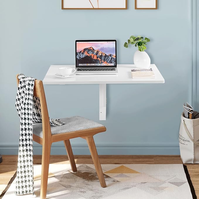 Wall Mounted Folding Table, 31.5" x 23.5" Floating Desk - Image 7