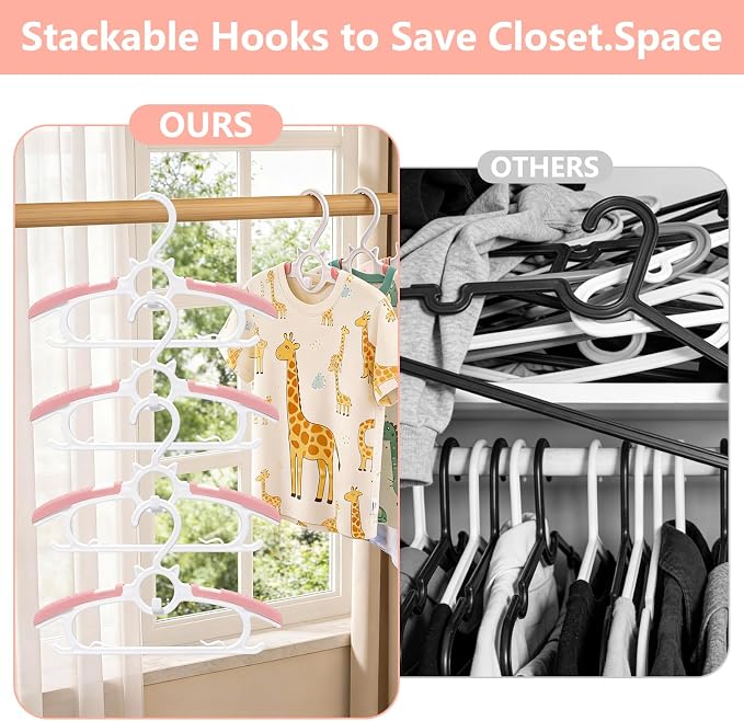 JSF Baby Hangers, 30 Pack Baby Clothes Hangers - Image 3