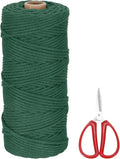 MECCANIXITY Braided Macrame Cord, 3mm x 109 Yards Natural Cotton Rope Macrame by MECCANIXITY