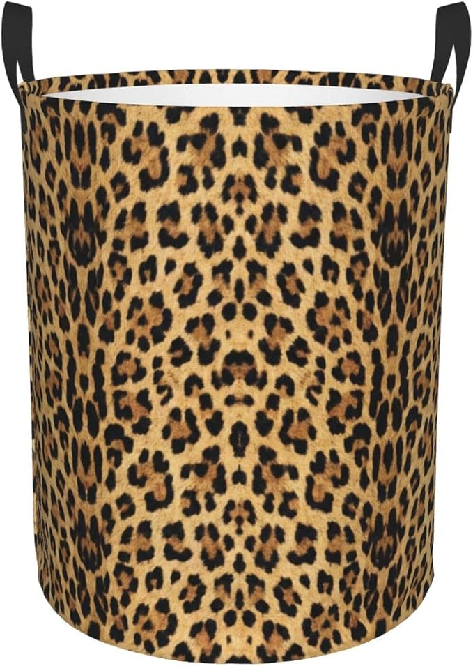 Leopard Print Laundry Hamper Bag - Image 9