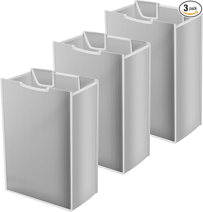 3 Pack Large Laundry Sorter Replacement Bags, Hamper Cart Removable Replacement by Unknown