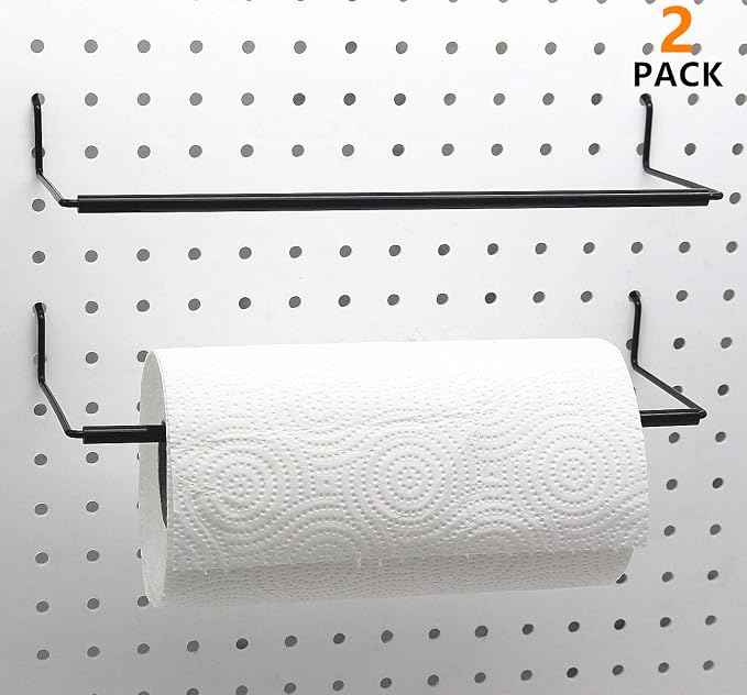 Paper Towel Holder for Pegboard, Extendable, Fit Any Standard Pegboard - Image 2