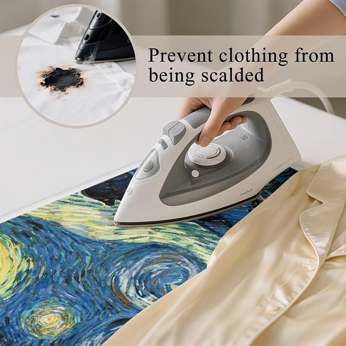 Ironing Mat The Starry Night Pattern Foldable Ironing Pad Portable Board Iron - Image 3