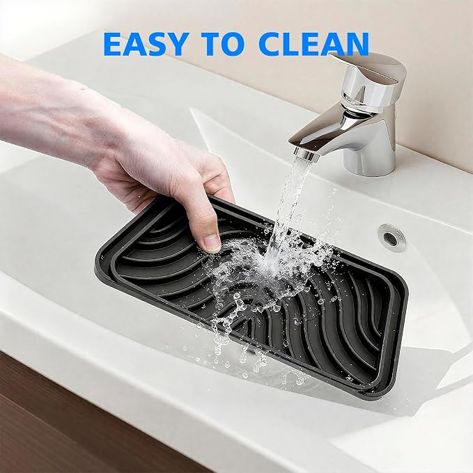 2 Pack Silicone Refrigerator Drip Tray Catcher – Universal Fridge Water and Ice - Image 2