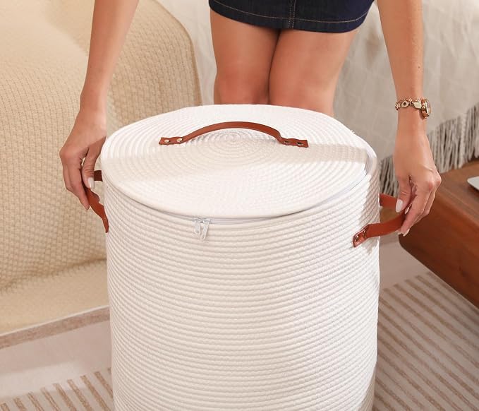 Extra Large Cotton Rope Storage Basket - Image 6