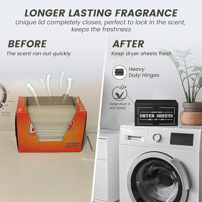 Cute Dryer Sheet Holder with Lid - Image 4