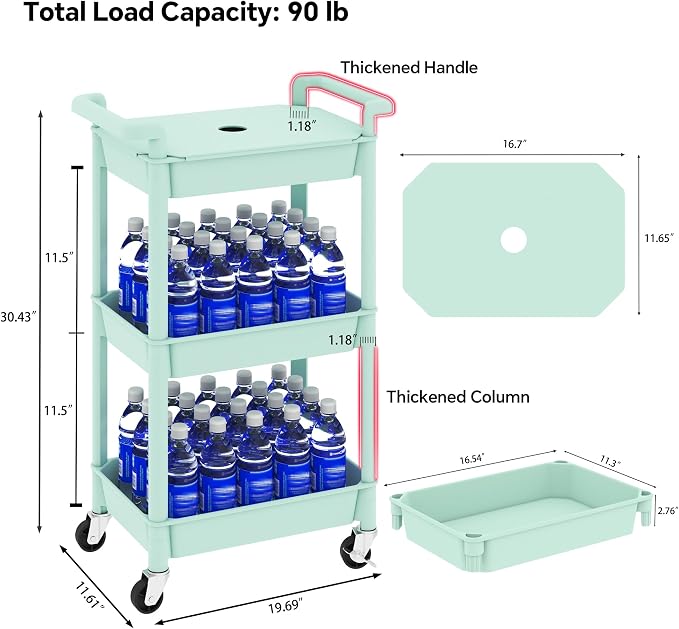 MIOCASA Utility Rolling Cart - Image 3