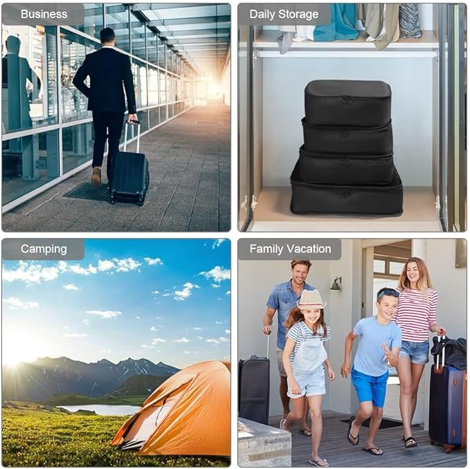 6 Set Packing Cubes for Travel, Luggage Organizers - Image 6