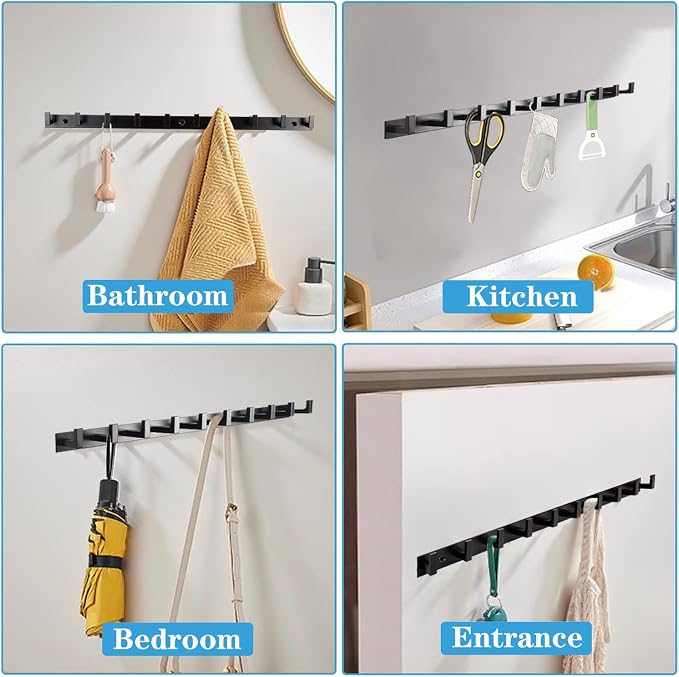 Coat Rack, Heavy Duty Stainless Steel Coat Hook Hanger, Wall Mounted Coat Hook - Image 3