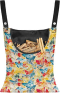 Colorful Butterfly Hanging Clothes Pin Bag Clothespin Storage Organizer Large by Psesaysky