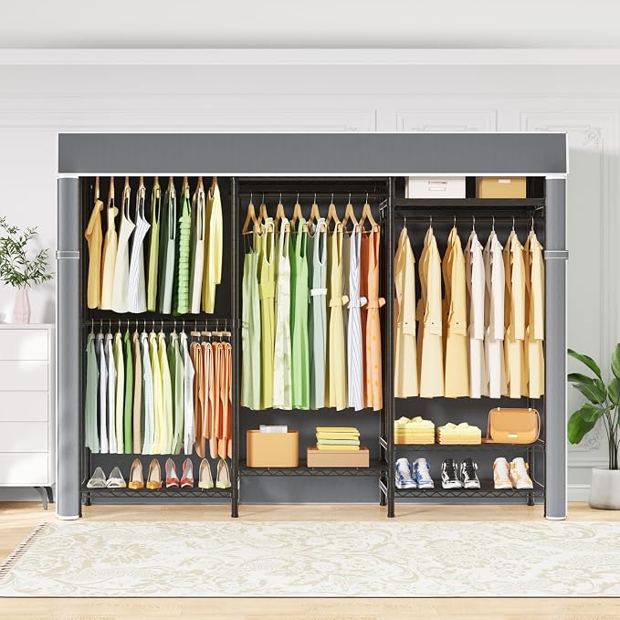 Ulif E13C Heavy Duty Closet Organizer System，Freestanding Clothing Racks - Image 9