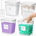 Lifewit 3 Pack 0.72 Gal Laundry Pods container & 0.5 Gal Dryer Sheets Holder by Lifewit