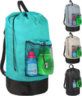 Turquoise Laundry Backpack by TrailmakerBuiltforLife%E2%80%99sAdventuresBigandSmall