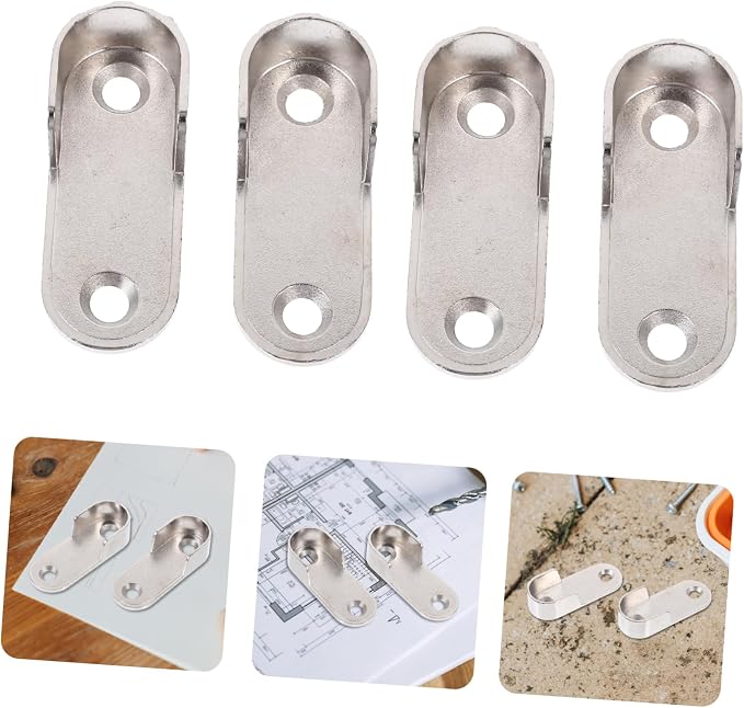 6pcs Closet Rod Holders Brackets - Image 5