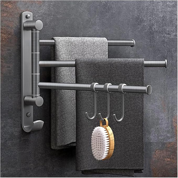Swing Out Towel Bar Bath Towel Holder, 304 Stainless Steel Bathroom Hand Towel by Unknown