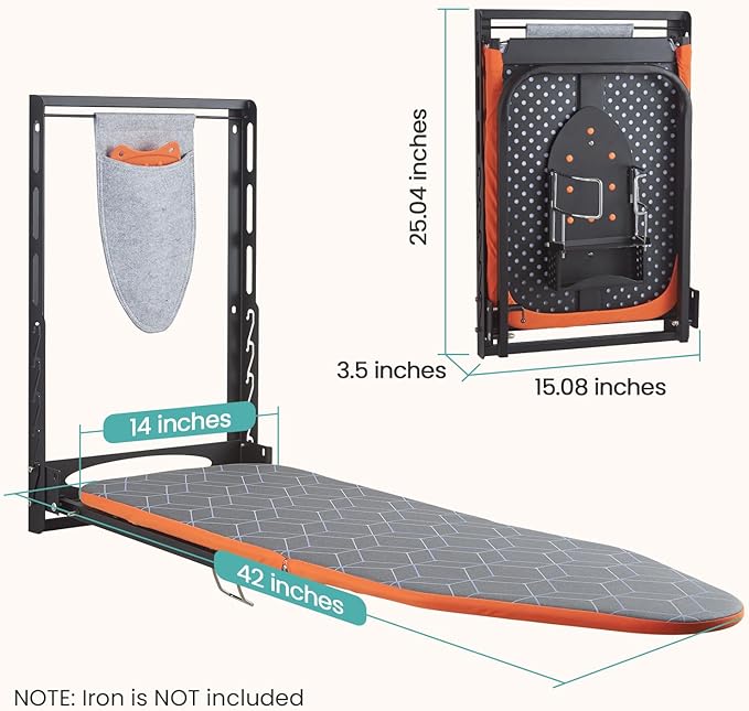 Seiritex Wall Mounted Ironing Board - Image 7