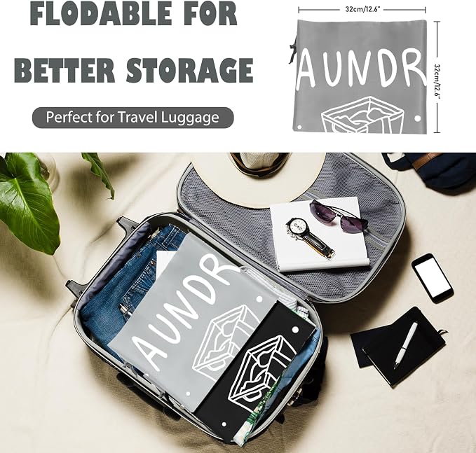 Sylfairy 2 Pack Extra Large Travel Laundry Bag, Rip-Stop Dirty Clothes Shoulder - Image 4