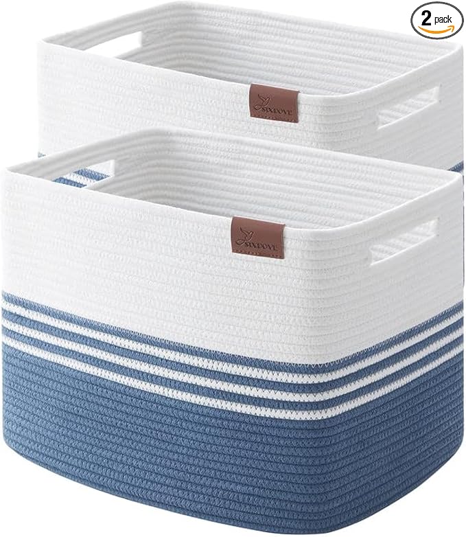 Storage Baskets, 42L*2 Pack Storage Baskets by SIXDOVE