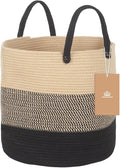 ShellKingdom Laundry Basket, Natural Rope Woven Storage Basket by ShellKingdom