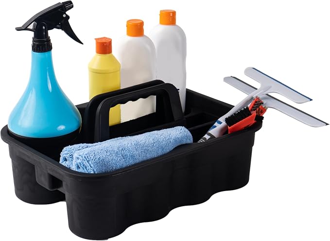 Matthew 3 Pack Large Plastic Tote Tool & Deluxe Supply Cleaning Caddy - Image 3