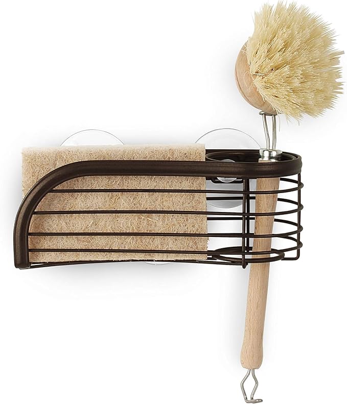 Spectrum Ashley Sink Sponge and Brush Holder by Spectrum