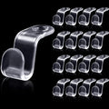 Jetec 96 Pieces Clear Clothes Hanger Connector Hooks Hanger Extender Clips by Jetec